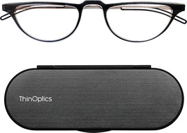Thinoptics קריאה משקפי קריאה Crescent - חצי ירח בצבע שחור