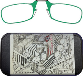Thinoptics קריאה משקפי קריאה בצבע ירוק עם נרתיק לסמארטפון במהדורה מיוחדת - 1948