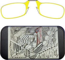 Thinoptics קריאה משקפי קריאה בצבע צהוב עם נרתיק לסמארטפון במהדורה מיוחדת - 1948