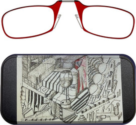Thinoptics קריאה משקפי קריאה בצבע אדום עם נרתיק לסמארטפון במהדורה מיוחדת - 1948
