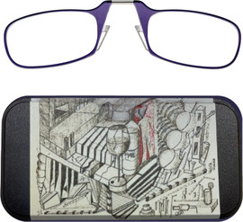 Thinoptics קריאה משקפי קריאה בצבע סגול עם נרתיק לסמארטפון במהדורה מיוחדת - 1948