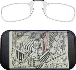 Thinoptics קריאה משקפי קריאה בצבע שקוף עם נרתיק לסמארטפון במהדורה מיוחדת - 1948