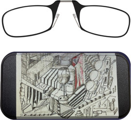 Thinoptics קריאה משקפי קריאה בצבע שחור עם נרתיק לסמארטפון במהדורה מיוחדת - 1948