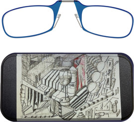 Thinoptics קריאה משקפי קריאה בצבע כחול עם נרתיק לסמארטפון במהדורה מיוחדת - 1948
