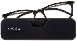 Thinoptics קריאה משקפי קונקט: צבע שחור - מידה 2.0