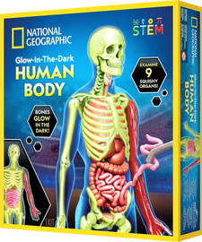 National Geographic גוף האדם להרכבה זוהר בחושך - National Geographic