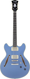 D'angelico גיטרה חשמלית 1/4 נפח כולל ארגז EXCEL MINI DC TOUR SLATE BLUE
