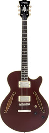 D'angelico גיטרה חשמלית 1/4 נפח כולל ארגז EXCEL SS TOUR SOLID WINE