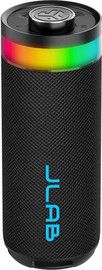 JLab רמקול נייד JLab Go Party Bluetooth עוצמה 10W עם תאורת RGB ועמידות IP56 שחור