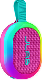 JLab רמקול נייד קומפקטי ועוצמתי JLab Pop Party 5W עם Bluetooth ו־ RGB בחרו צבע ורוד