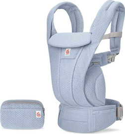 ergobaby מנשא אוורירי ארגונומי לתינוק מגיל לידה במהדורת דלוקס דגם Omni Deluxe Mesh צבע המנשא serene-blue