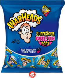 נסטלה Warheads Super Sour Candyבטעמי בלוברי וורהאדס סוכריות על מקל סופר חמוצות