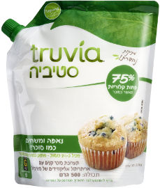 truvia סטיביה תערובת סוכר קנים