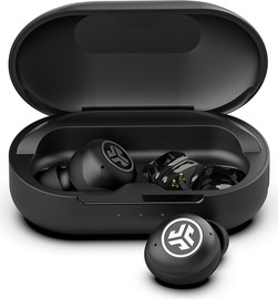 JLab אוזניות אלחוטיות JLab JBuds Air Pro עם Bluetooth Multipoint, סוללה עד 36 שעות, מיקרופון ENC ועמידות IP55 שחור