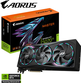 Gigabyte כרטיס מסך Gigabyte GeForce RTX 5070 Ti 16GB AORUS Master OC