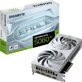 Gigabyte כרטיס מסך לבן Gigabyte GeForce RTX 5060 Ti 16GB Eagle ICE OC