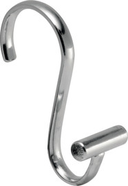 Idesign סט 12 ווי וילון מקלחת כרום T-Bar Shower Hooks