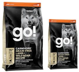 GO! Solutions גו כלב גורים ובוגרים Carnivore כבש וחזיר בר
