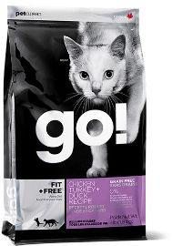 GO! Solutions מזון יבש לחתול קרניבור עוף,הודו וברווז