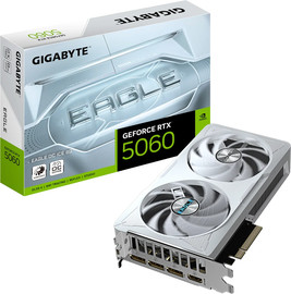 Gigabyte כרטיס מסך לבן Gigabyte GeForce RTX 5060 8GB EAGLE ICE