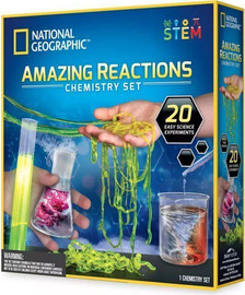 National Geographic ערכת ניסויים בכימיה - תגובות מדהימות עם 10 ניסויים - National Geographic
