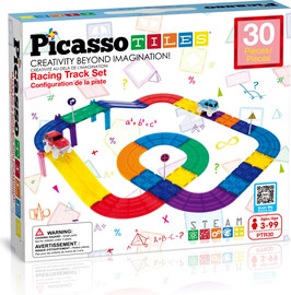 Picasso tiles מגנטים - מסלול מרוצים 30 חלקים