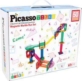 Picasso tiles מגנטים - מסלול גולות 50 חלקים