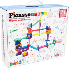 Picasso tiles מגנטים - מסלול גולות 71 חלקים