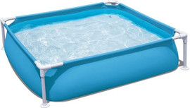 BESTWAY בריכת עמודים מסגרת ריבועית 122*122*30.5 סמ 56217 מבית BESTWAY