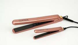 Cortex BEAUTY מחליק שיער קורטקס דו + מחליק מיני מתנה CORTEX צבע רוז גולד