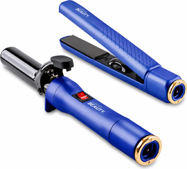 Cortex BEAUTY SWITCH STRAIGHT&CURL-מארז מחליק ומסלסל כחול אמיתי