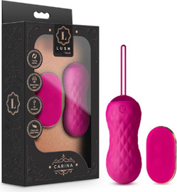 blush ביצת רטט מסיליקון עם מרקם חלק לגירוי פנימי עם שלט רחוק