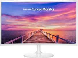 SAMSUNG מסך קעור לבן Samsung C27F391FHR 27'' VA FHD 3Y