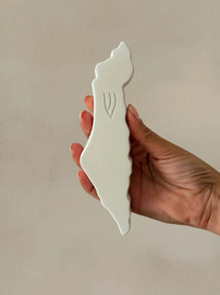 1item בית מזוזה מבטון ארץ ישראל לבן