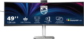 PHILIPS מסך קעור Philips 49B2U5900CH 49'' VA Dual 2K-WQHD Type-C Lan 3Y-OS