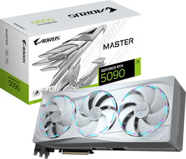 Gigabyte כרטיס מסך לבן Gigabyte AORUS GeForce RTX 5090 Master ICE 32G