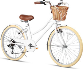 Hajoj Connect אופניים סיטי קונקט סטייל Connect Style גלגלי "24 ו 7 הילוכים - לבן
