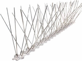 Cortico דוקרן נגד יונים דגם W – חצי מטר (נירוסטה, בסיס PC פוליקרבונט 40 קוצים) דגם W המקורי עם קוץ באמצע