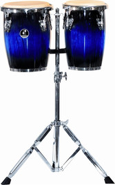 SONOR זוג מיני קונגס כולל סטנד 9" & 10" Mini Conga Blueburst High Gloss Hevea Wood