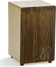SONOR כחון Cajon Mosquito Sand Black Stripes 47x29x29 cm snare wires