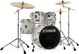 SONOR מערכת תופים 5 חלקים (2 אריזות) אביזרים "20 AQ1 Studio Set Piano White