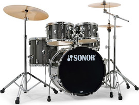SONOR מערכת תופים 5 חלקים (2 אריזות) אביזרים ומצילות "20 AQX Studio black midnight sparkle