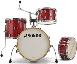 SONOR מערכת תופים 4 חלקים (2 אריזות) "18 AQX Jazz red moon sparkle