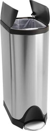 SimpleHuman פח דוושה פרפר, נירוסטה מאט 30 ל' - simplehuman