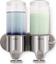 SimpleHuman דיספנסר לסבון מתחבר לקיר כפול Simplehuman