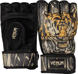 VENUM כפפות לחימה Venum Tiger MMA Gloves - Black/Neon Orange - m