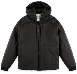 Topo Designs מעיל פוך סינטטי לגברים Mountain Puffer Hoodie M Black