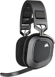 Corsair אוזניות קשת אלחוטיות לגיימינג HS80 RGB WIRELESS PREMIUM צבע שחור CORSAIR