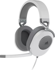 Corsair אוזניות גיימינג חוטיות  Corsair HS65 Surround Multiplatform Wired Gaming 7.1 – צבע לבן