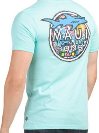 Maui and Sons טי שירט מאווי - "FINTASTIC"- CELADON